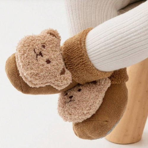Βρεφικά Πατουσάκια Bear Socks-Light Brown 8756